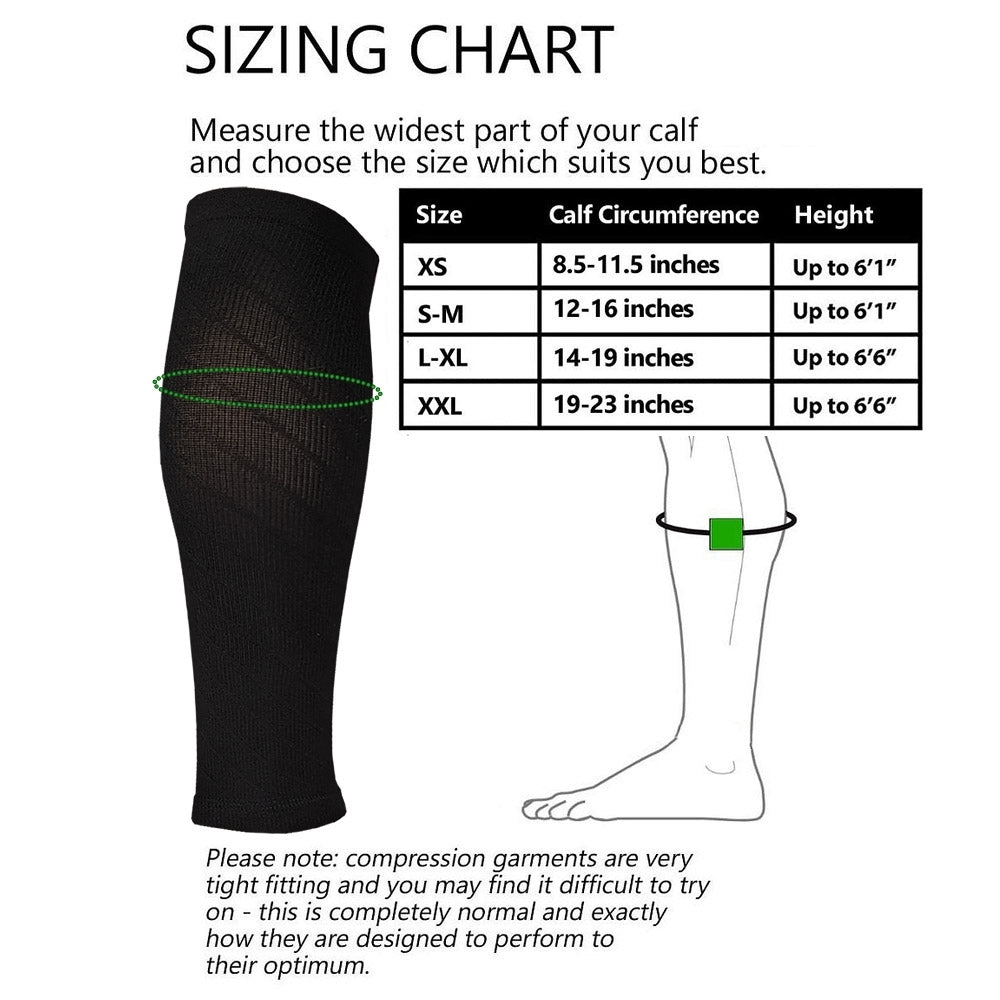 NV Compression Essential Race and Recover Solid Calf Sleeves