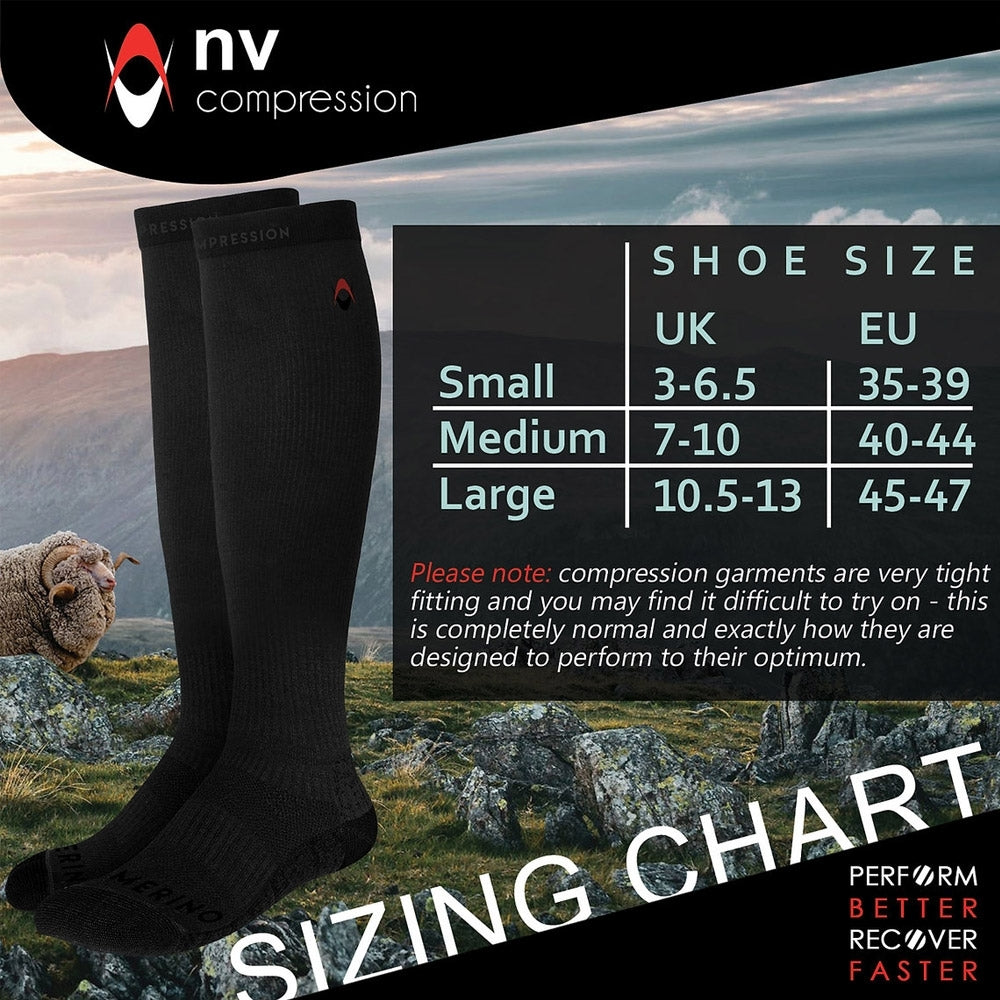 NV Compression Merino Wool Long Socks