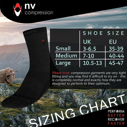 NV Compression Merino Wool Crew Socks