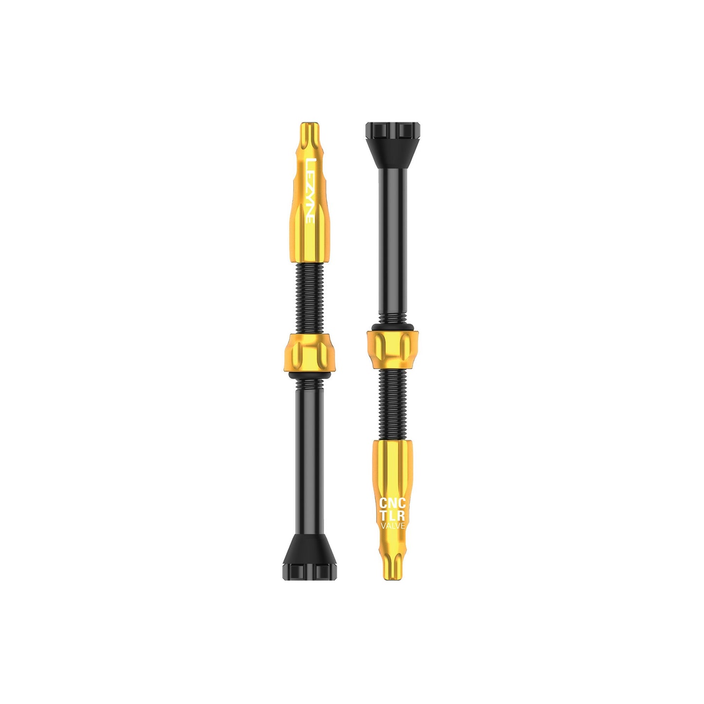 Lezyne - CNC TLR Valves (Pair) 60mm - Gold