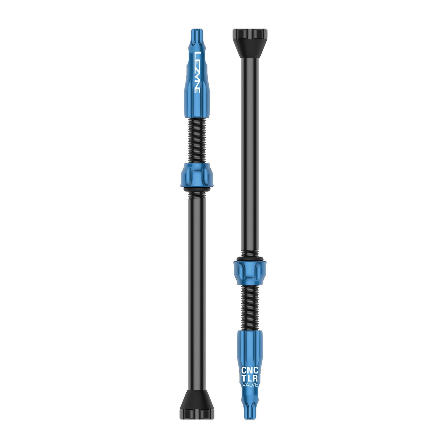 Lezyne - CNC TLR Valves (Pair) 80mm - Blue
