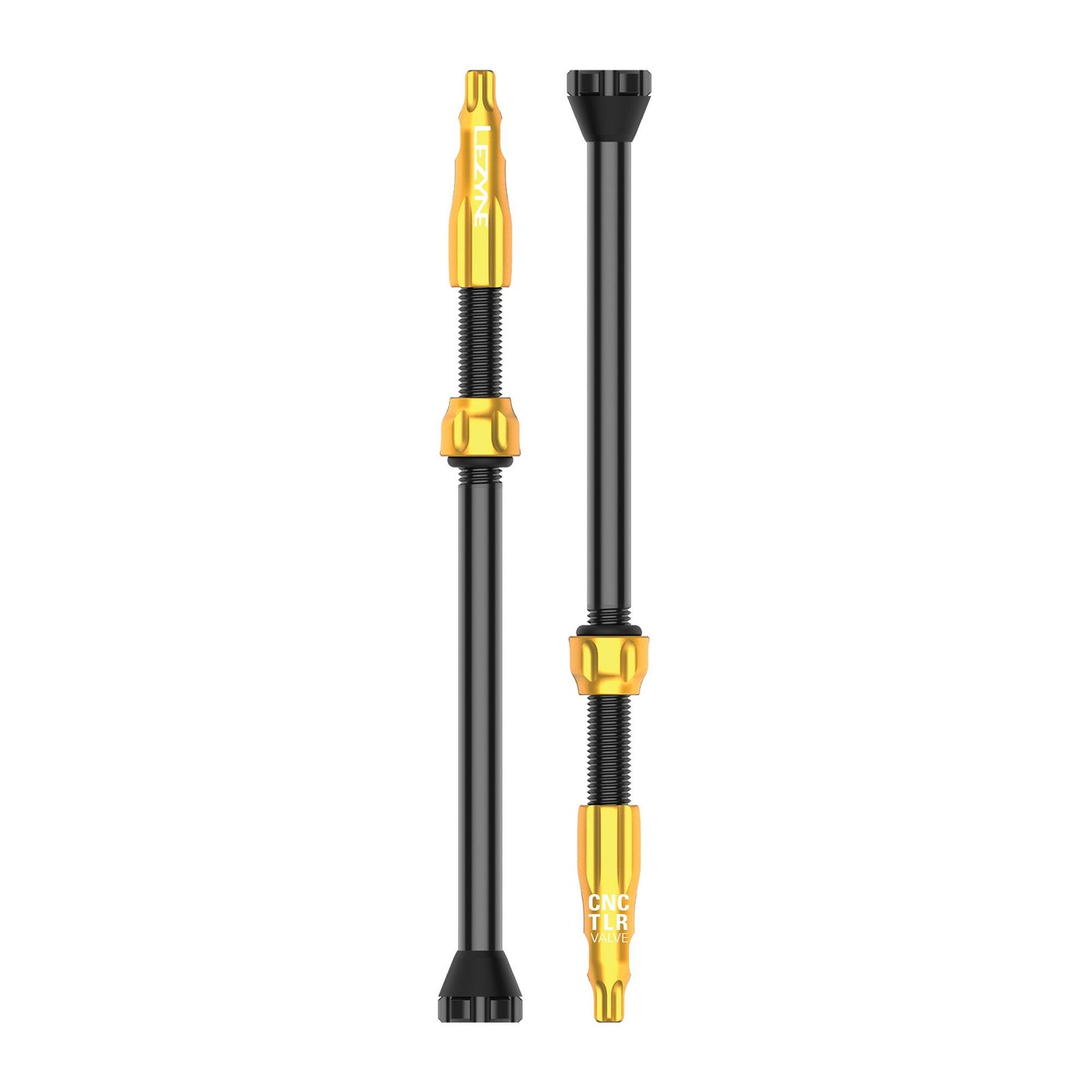 Lezyne - CNC TLR Valves (Pair) 80mm - Gold