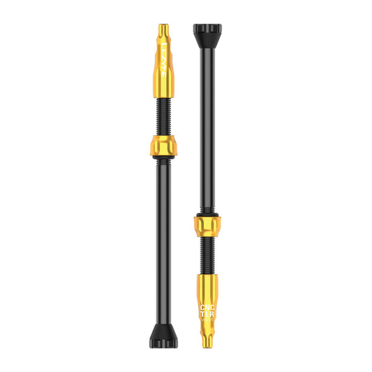 Lezyne - CNC TLR Valves (Pair) 80mm - Gold