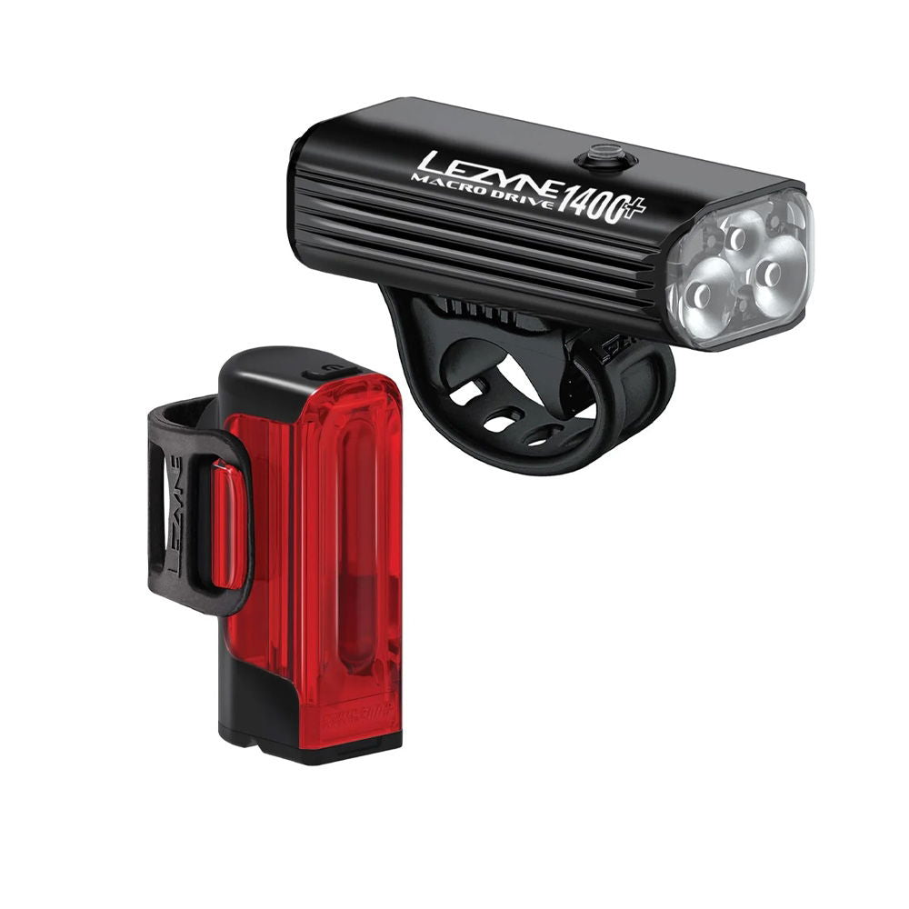 Lezyne - Macro Drive 1400+ /  Strip Drive Pro 400+ Pair