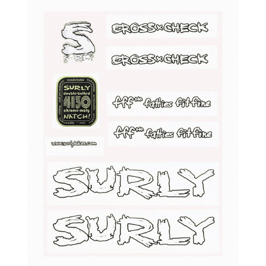 Surly Decal Kit S.Roller Whi